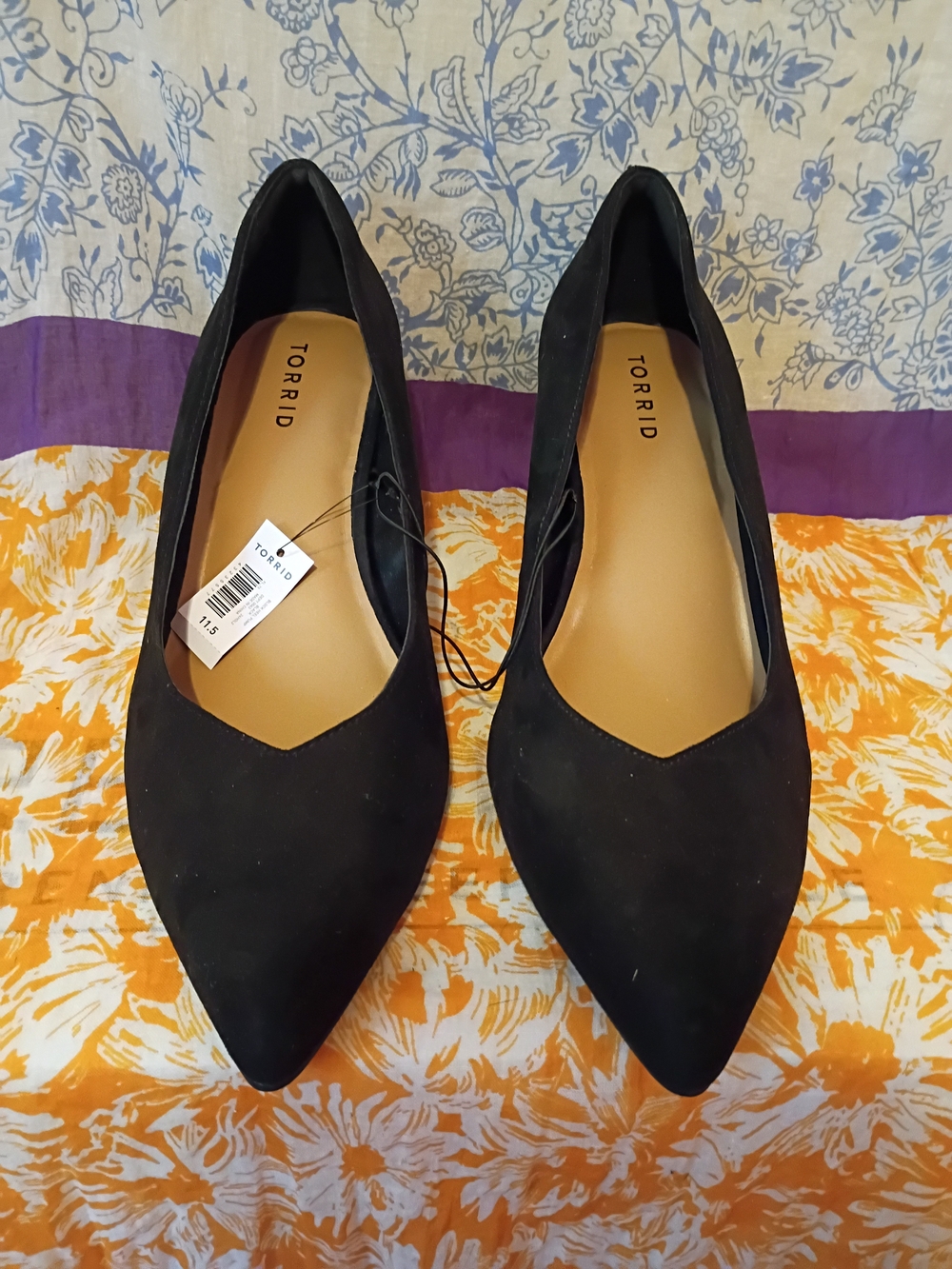 Torrid Black Pointed Toe Pumps 11.5 WW New